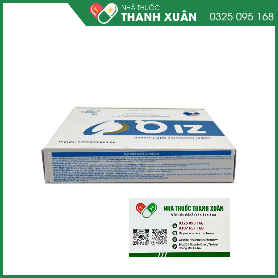Zi Q - Viên uống hỗ trợ chống oxy hóa, tăng cường sức khỏe tim mạch